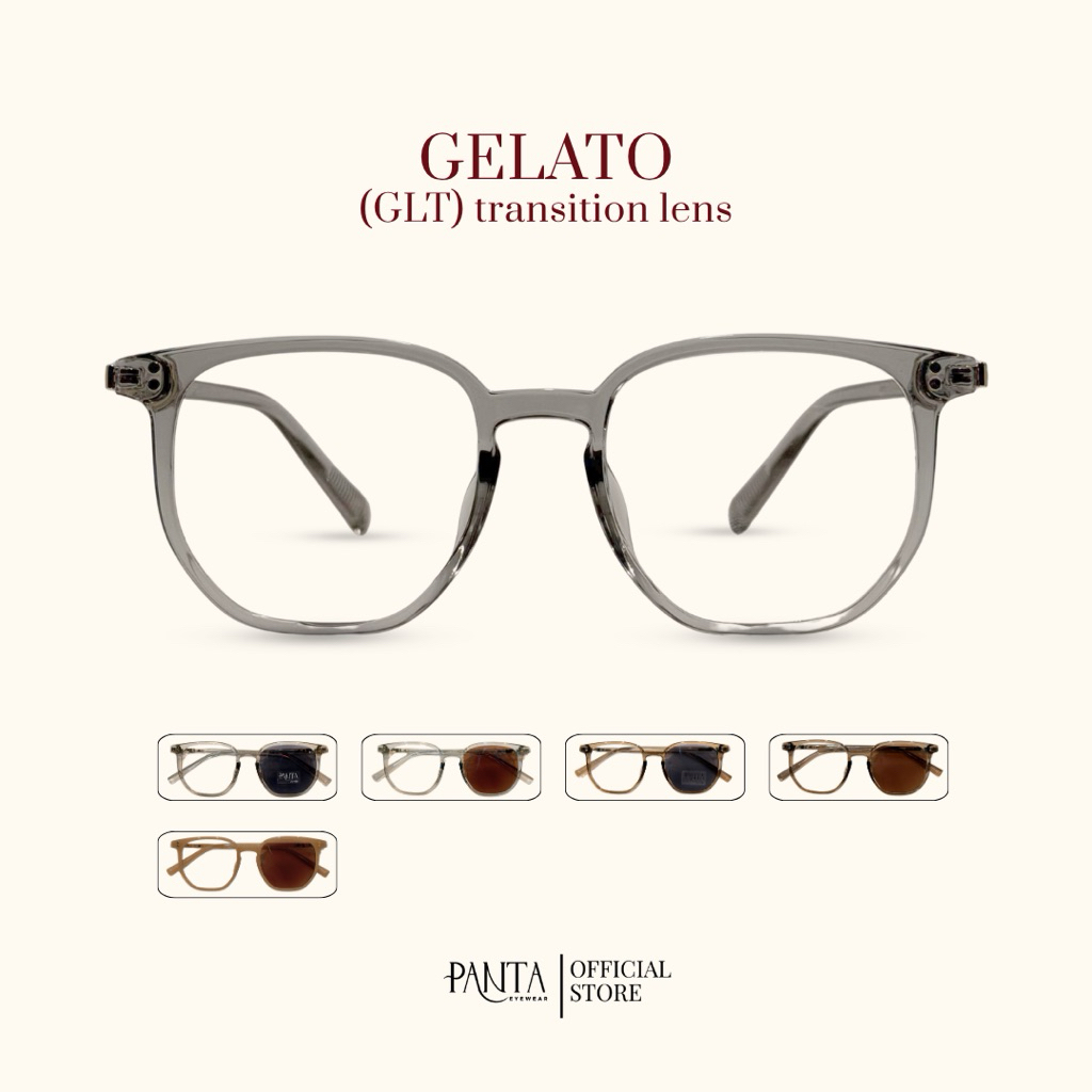 [ ขานิ่มขายดี 18 กรัม ] PANTA | GLT : GELATO (เจลาโต้) แว่นกรองแสงออกแดดเปลี่ยนสี ขานิ่ม ไล่ฝ้า