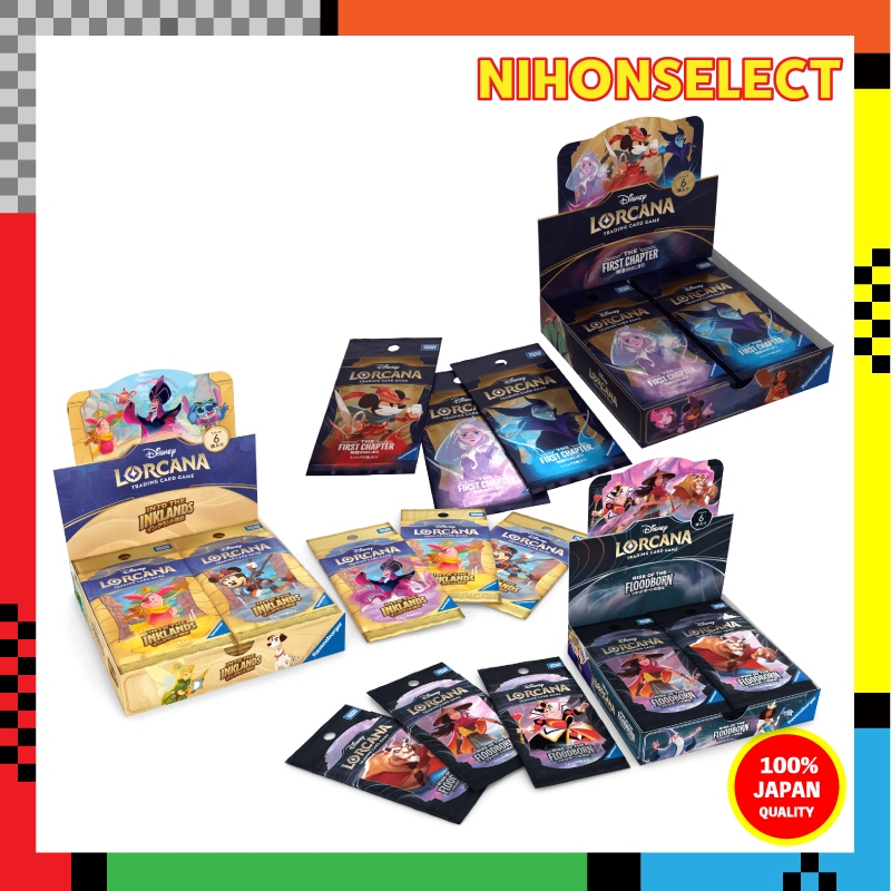 Disney Lorcana TCGJapanese Version Booster Pack 1-3 THE FIRST CHAPTER The Beginning of the Story BOX