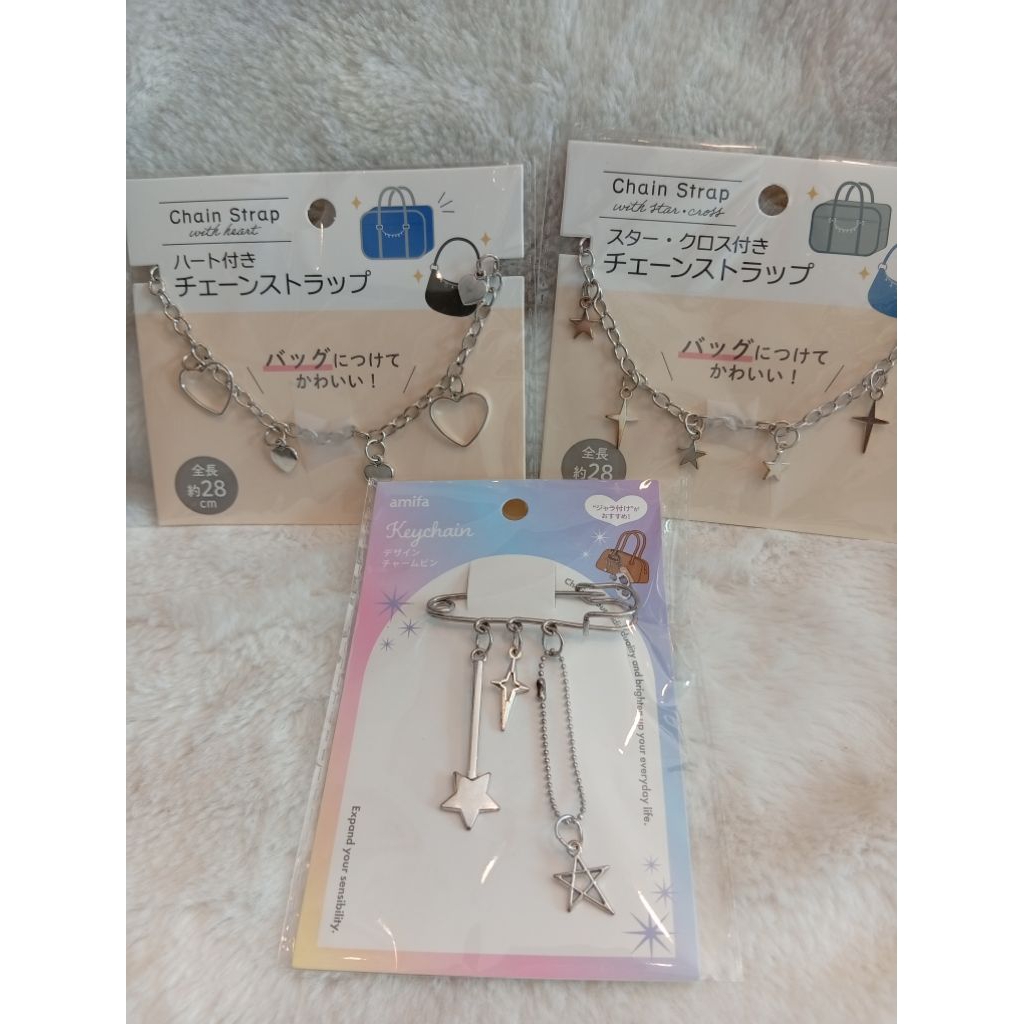 🇯🇵​สร้อยคล้องตกแต่งกระเป๋า​ Chain​ Strap 28cm 🍊 นำเข้า​จาก​ญี่ปุ่น​แท้​100​✅​