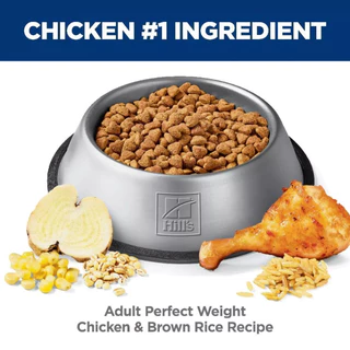 Hill's อาหารสุนัข Science Diet Perfect Weight คุมน้ำหนัก สำหรับ พันธุ์กลาง ใหญ่ อายุ 1-6 ปี ขนาด 11 kg