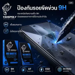 ฟิล์มกระจกด้าน 0.18mm บาง สแกนนิ้วมือได้ สำหรับ Samsung S25 S25UTLRA S24UTLRA S23 S22 S23PLUS S22PLUS S24PLUS S25PLUS