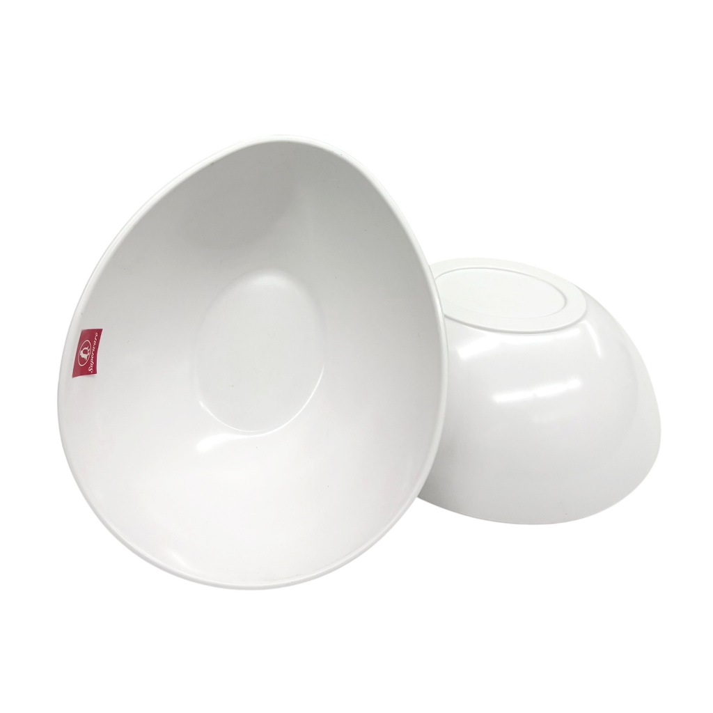 ชามสามเหลี่ยม รูปทรงไข่ B2041 - 8 สีขาว Superware(1 ใบ)