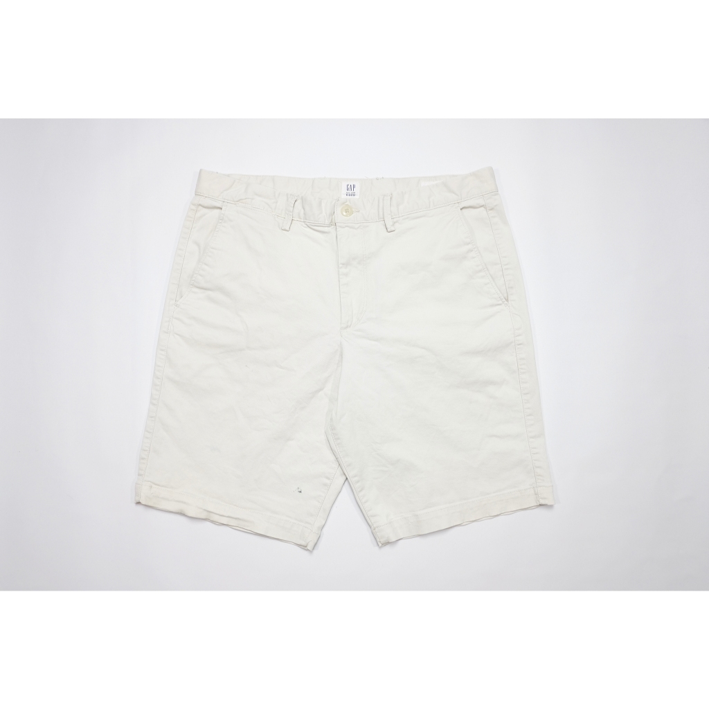GAP gap for good กางเกงขาสั้น ผ้าคอตตอน สีกากีอ่อน ไซส์ 36