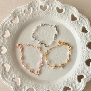 Socrush.bkk | LACIE STAR bracelet | SB-105 | สร้อยข้อมือ ดาว มุก