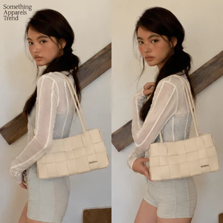 (**ขายดี)✨ส่งไว🚚Somethingapparels trend - KULIMULA Willow Woven Bag กระเป๋าสาน สะพายข้าง กระเป๋าถือ Shoulder Bag