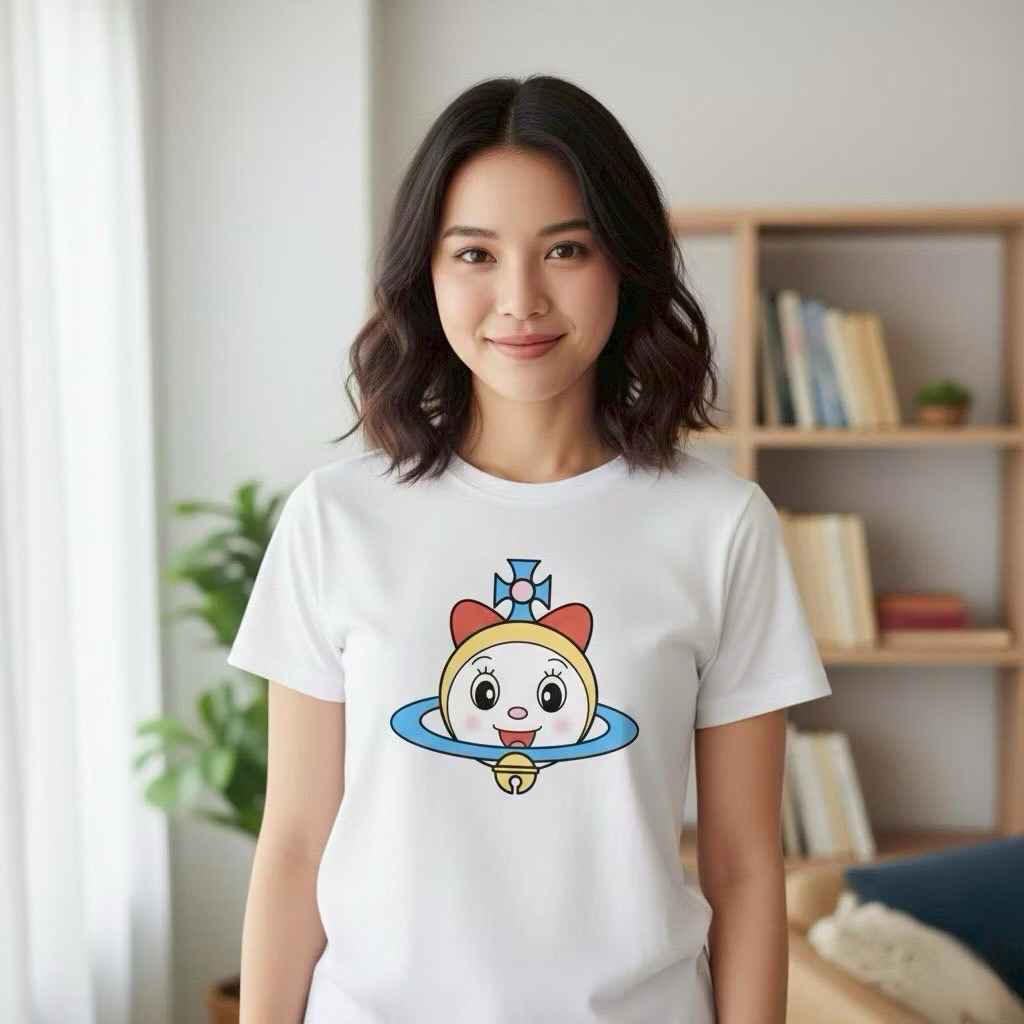 เสื้อยืด เบบี้ ที ดาวเสาร์ โดเรมี่ Vi-vien-ne We-stw-ood baby tee  น่ารักมากๆ ผ้า คอตตอน  สี ขาว  Si