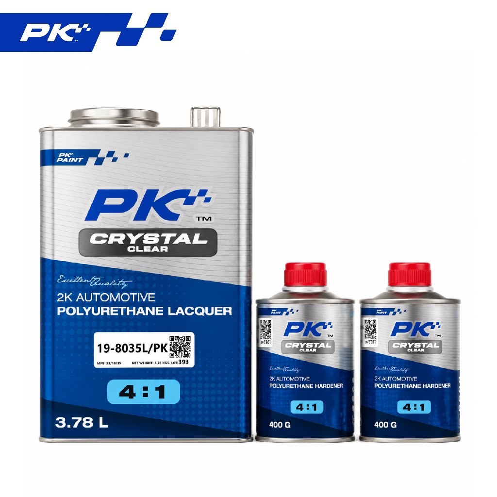 PK Paint Crystal Clear 2K Automotive Polyurethane Lacquer 4:1 แล็คเกอร์พ่นรถยนต์คุณภาพสูง