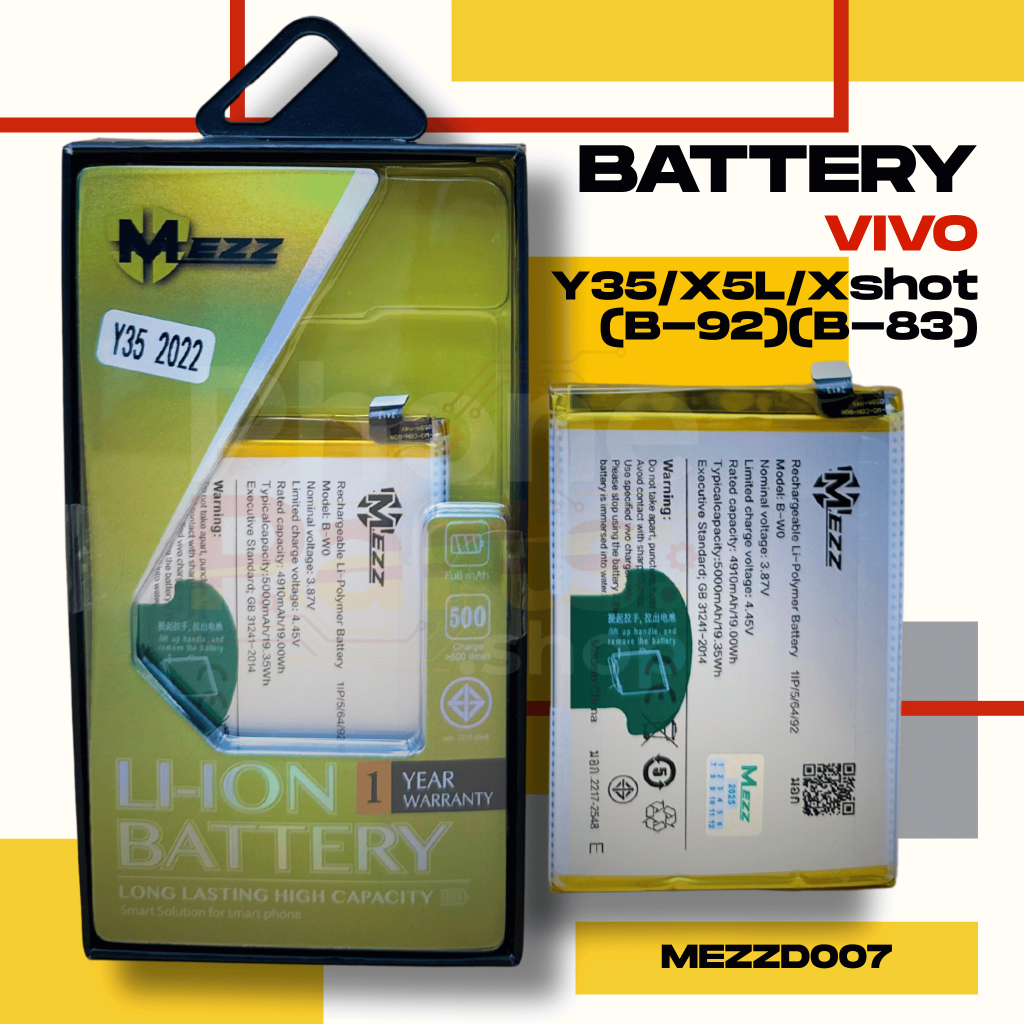แบตเตอรี่ Battery VIVO Y35/X5L/Xshot (B-92)(B-83)(รุ่นเก่ามาก)