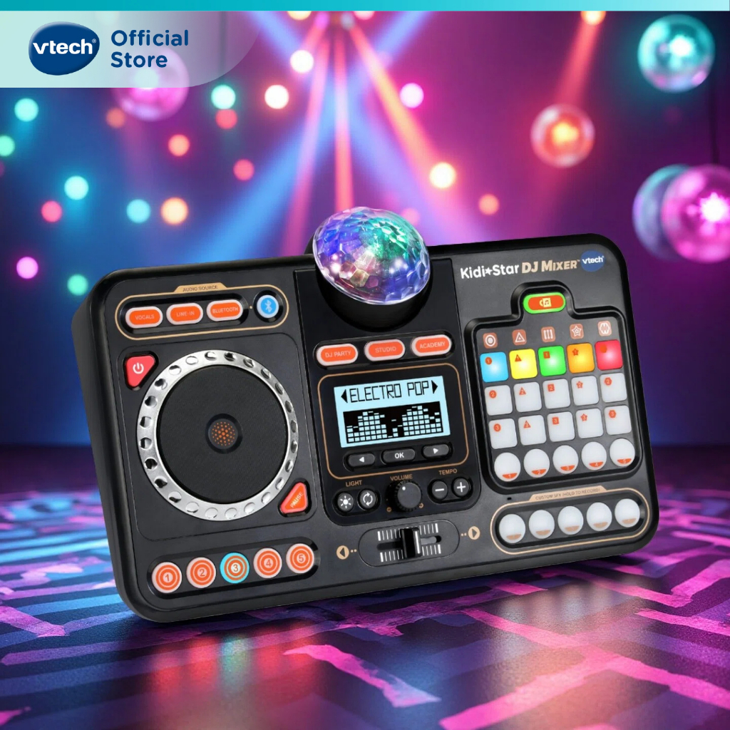 VTech خلاط دي جي KidiStar للأطفال (5+ سنوات)