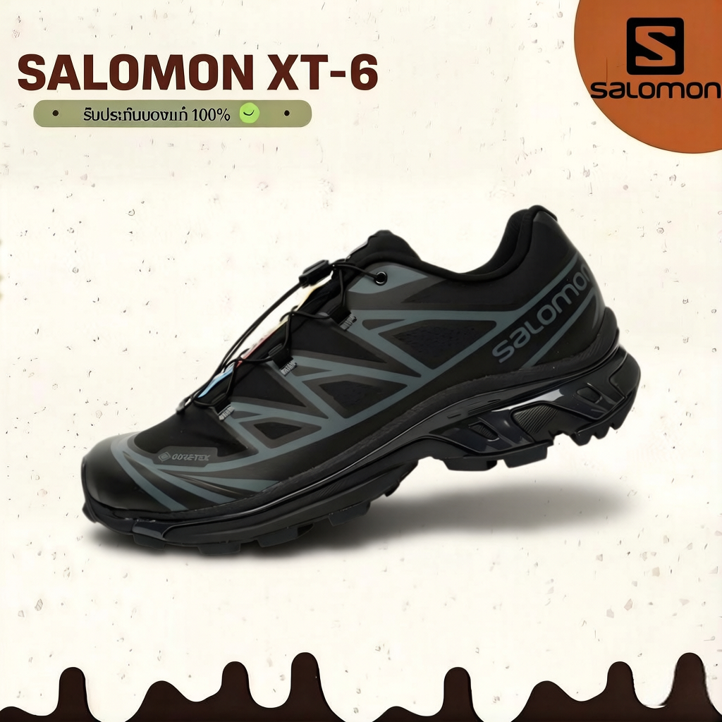【Ship Now】ของแท้ 100% Salomon XT-6   รองเท้าเดินป่าใบสำหรับผู้ชาย และผู้หญิง