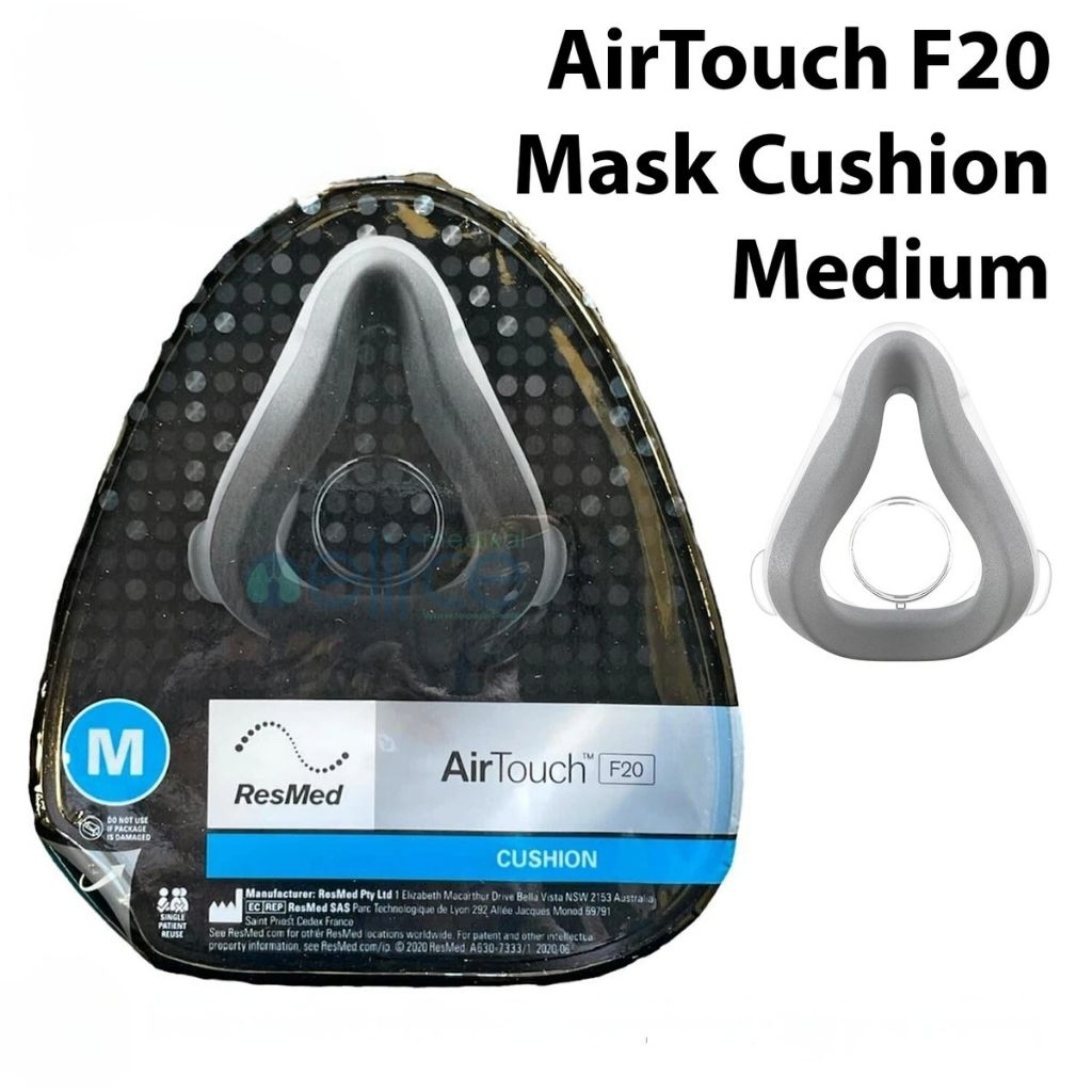 Resmed Airtouch F20 Cushion Size M (Medium) อะไหล่หมอนครอบจมูกและปากรุ่น Airtouch Memory Foam F20 ขนาด M