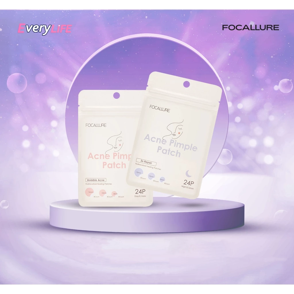 แผ่นแปะสิว FOCALLURE Acne Pimple Patch (24 ชิ้น / แผ่น) ดูดหัวสิว ปิดสิว