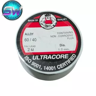ตะกั่วบัดกรี Ultracore (อุลตราคอร์)ยาว2m ของแท้ 100% – เกรดพรีเมียมสำหรับงานอิเล็กทรอนิกส์