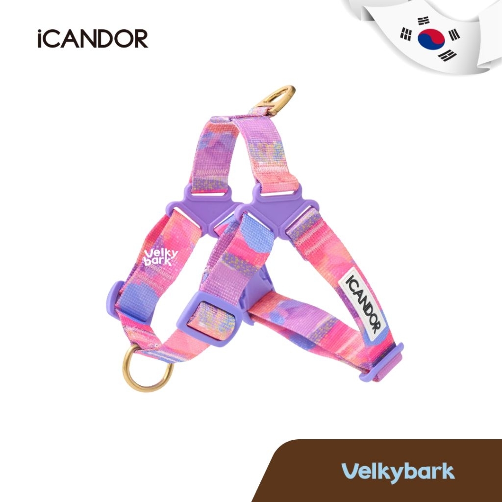 VELKYBARK [พร้อมส่ง] iCANDOR 🇰🇷 No-Pull Harness สายรัดอกสัตว์เลี้ยง สายรัดตัวสุนัข เสื้อรัดอก Dog harness