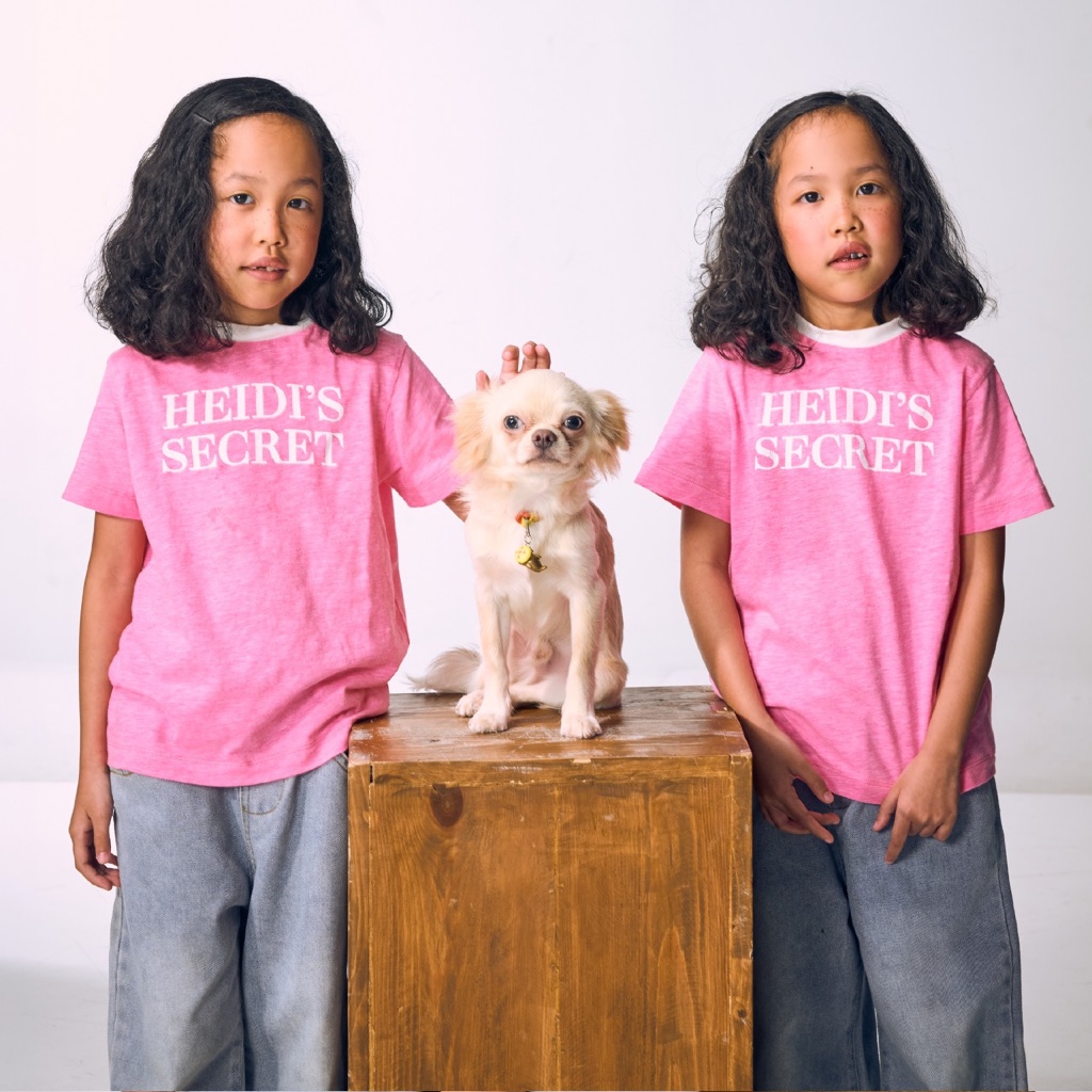 Heidi’s Kids - Classic Tee - White/Pink