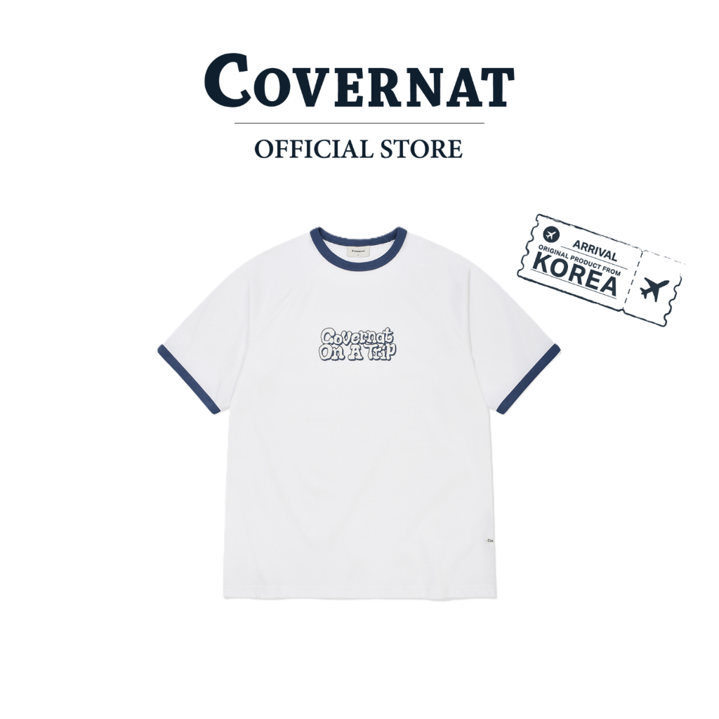 COVERNAT เสื้อยืด รุ่น On A Trip Graphic Ringer T-Shirt White (70371SOTSSU_S6WTXX)