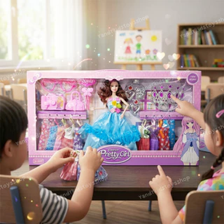 ⭐️Y&YToys Kids⭐ เซ็ทตุ๊กตา ตุ๊กตาหักแขน-ขาได้ ตุ๊กตาแต่งตัว ชุดตุ๊กตาเจ้าหญิง พร้อมอุปกรณ์ ของเล่นเด็กผู้หญิง