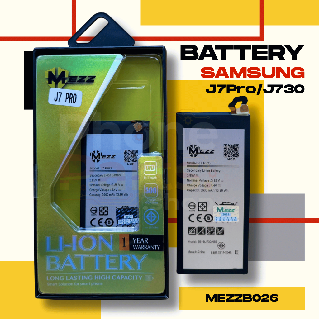 แบตเตอรี่ Battery Samsung J7Pro/J730
