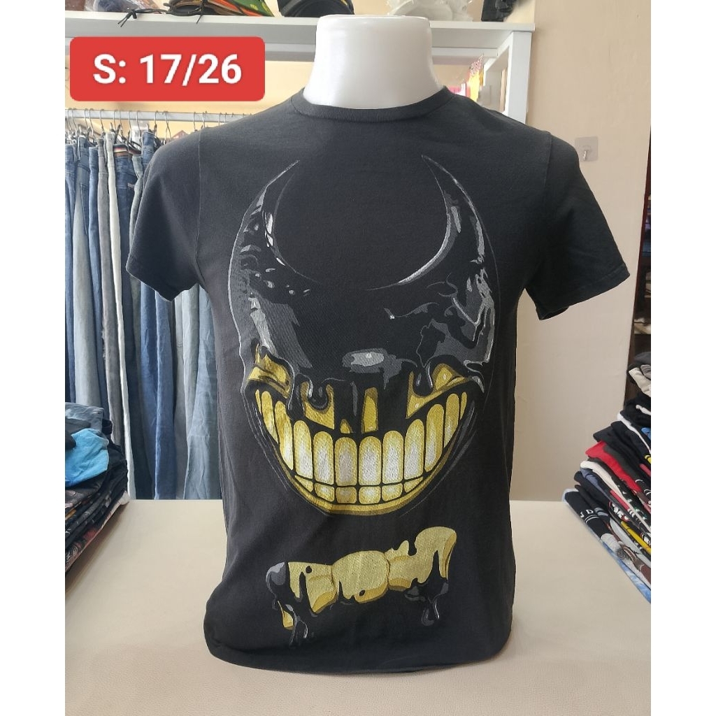 เสื้อวินเทจ เสื้อเกม Bendy and The Dark Revival (Size S)