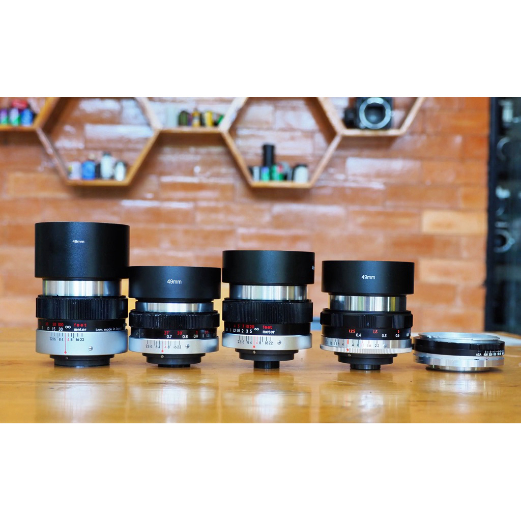 เลนส์มือหมุน UV TOPCOR 28MM.F4/35MM.F3.5/53MM.F2/100MM.F4 ADAPTER UV TOPCOR TO M42