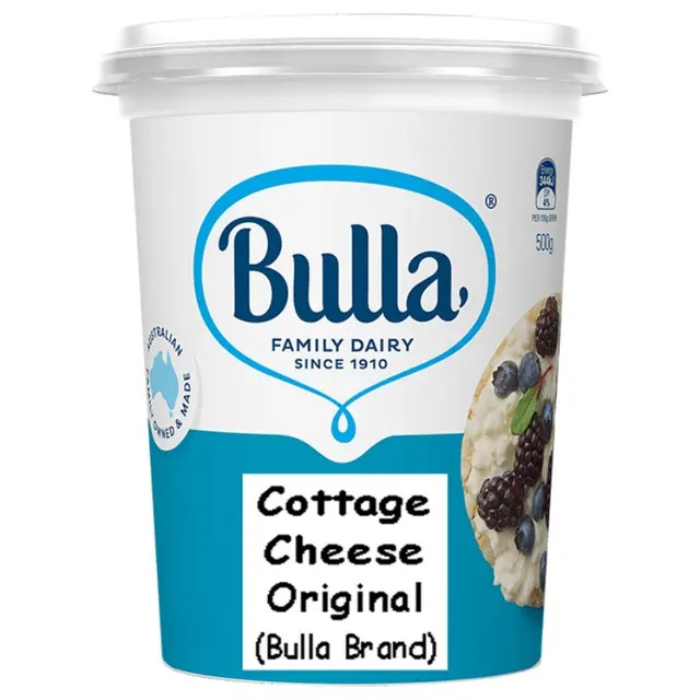 [0208556] Bulla Cottage Cheese Original 500G บูลล่า คอทเทจชีส