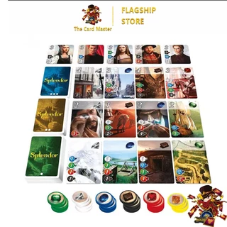 Splendor Board game เหรียญพลาสติก (ภาษาอังกฤษ) - บอร์ดเกม เกมค้าเพชร กล่องแข็งพรีเมี่ยม สินค้าพร้อมส่ง