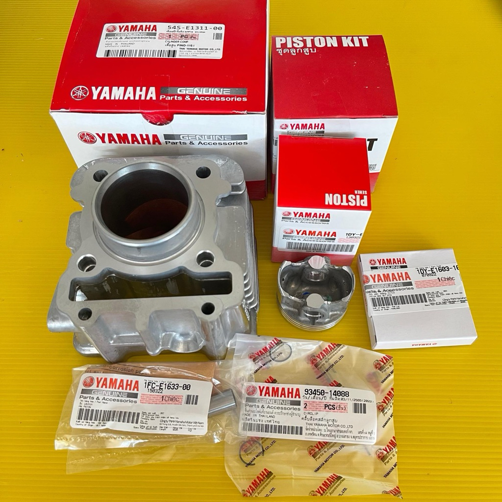 เสื้อสูบ Fino 115i TTX mio115i เกรดA+ลูกสูบแหวน แท้ศูนย์ mio115i ttx fino115i,sprark115i std 50มิล แท้ yamaha