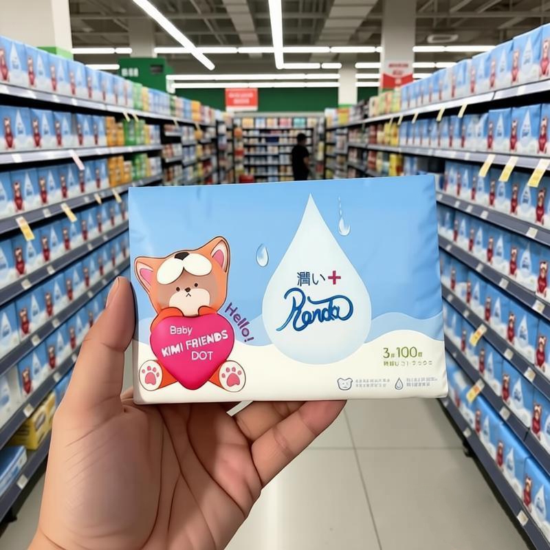 Ronda Baby Cotton Soft Tissue ทิชชู่ สำหรับเด็กอ่อน หนานุ่ม 3 ชั้น เนื้อกระดาษบริสุทธิ์ 100%