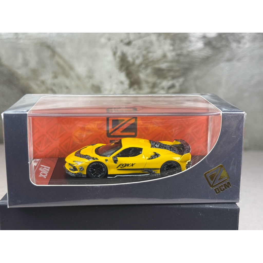 ▫️Ferrari SF90 Spider Mansory F9XX Yellow Scale 1:64 ยี่ห้อ DCM