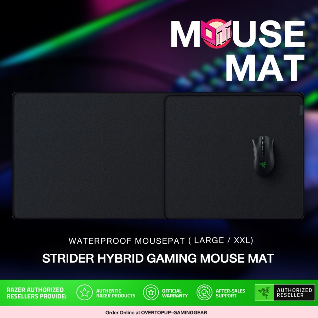 Razer Strider Hybrid Mouse Pad XXL | Speed + Control | Gaming Mouse Mat แผ่นรองเมาส์เกมมิ่ง