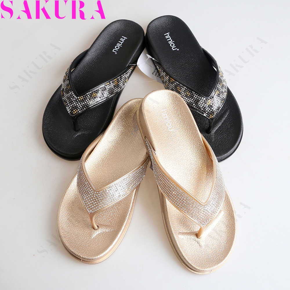 Sakura Shoes Sandals  Flip Flops รุ่นอุ้งเท้าแมว กันลื่นใช้ในบ้าน พื้นนุ่ม กันกระแทก รองเท้าแตะไซส์ใหญ่36-41