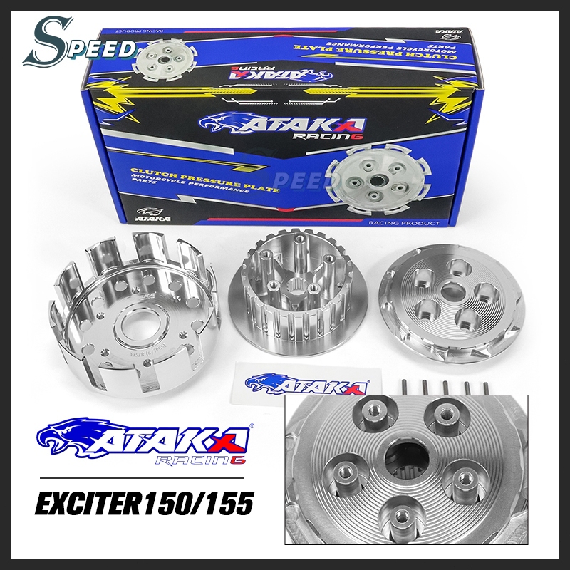 ATAKA HYPER CLUTCH ชุดครัช 5 เสา Exciter150/Exciter 155/MSLAZเก่า/R15เก่า ใส่ได้แต่มีเงื่อนไข