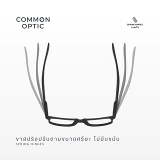 Common Optic แว่นสายตา 115 แว่นสายตาสั้น แว่นสายตายาว ขาสปริง แว่นเลนส์ใส กรอบแว่น แว่นอ่านหนังสือ กรอบหนา ใส่ได้ทุกเพศ
