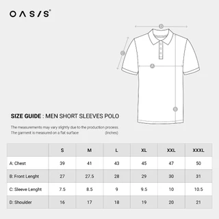 OASIS เสื้อโปโล โปโล ผู้ชาย แขนสั้น ผ้าคอตตอน สแปนเดกซ์ ปกทอลายแจ็คการ์ด รุ่น MPSV-1960 มีให้เลือกถึง 4 สี ดำ