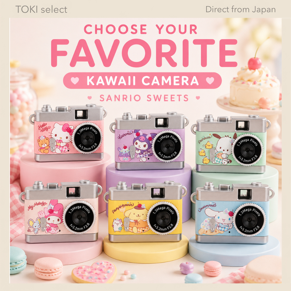 Kenko Sanrio SWEETS Digital Toy Camera Kids Mini Camera Selfie Video Type-C Character
