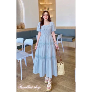 เดรสยาวสีพื้น (รุ่น กรุงเทพ)