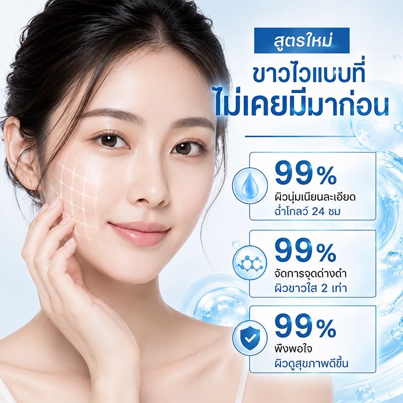【สูตรอัปเกรด】POPASKIN 577＋377 X 8D Hyaluronic Acid Double Glow Serum Duo เซ็ตหน้าใส ผิวขาวใส ลดรอยสิว ไฮยา ผิวอิ่มน้ำ รูปที่ 4