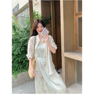 Beryl 🌻 เสื้อแขนยาวผู้หญิง 🎉เสื้อเชิ้ตแขนยาวหลังเปิด ดีไซน์ผ่าหลัง กันแดด สวมใส่สบาย สไตล์เกาหลีลำลอง