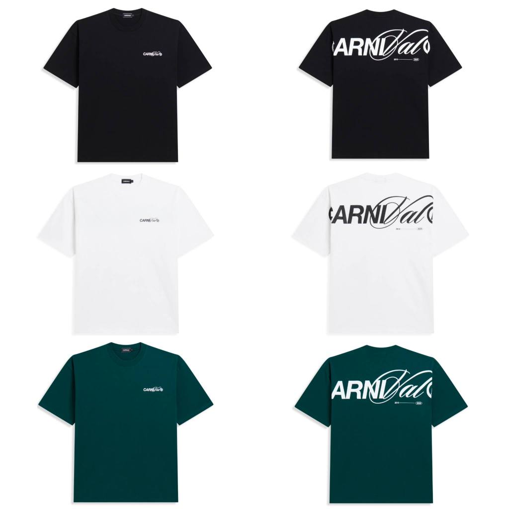 [ ของแท้ ] CARNIVAL CALLIGRAPHY LOGO OVS T-SHIRT ของใหม่ พร้อมส่ง