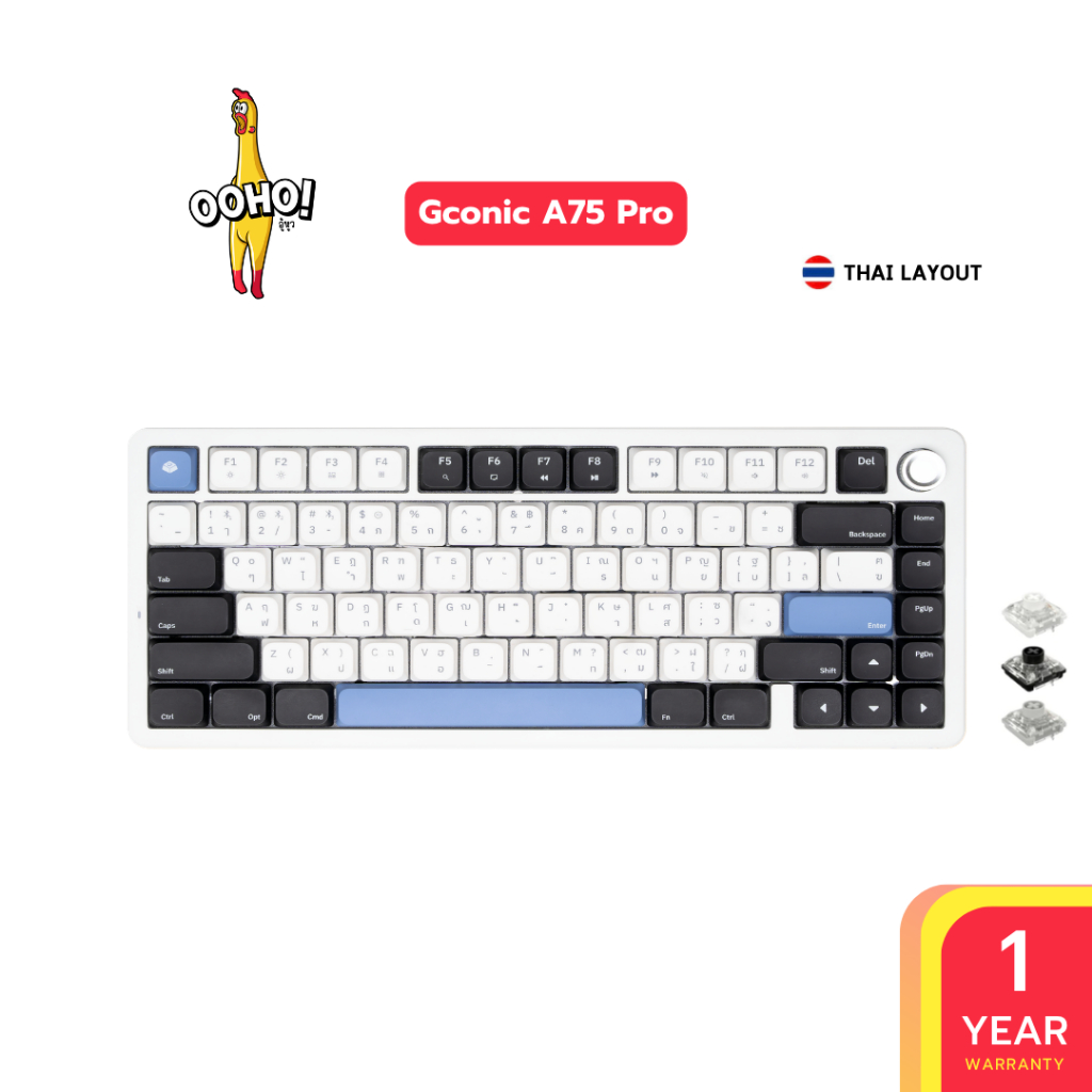 คีย์บอร์ด Gconic A75 Pro Ultra Slim Mechanical Keyboard