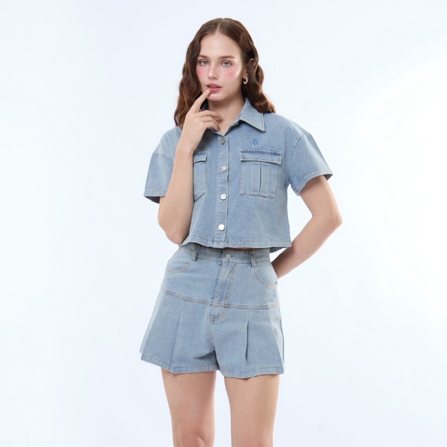 PREM Set ยีนส์ เรนนี่  เสื้อ+กางเกง เข้าเซต ขายเป็นSet ไม่ขายแยกชิ้นนะคะ #572