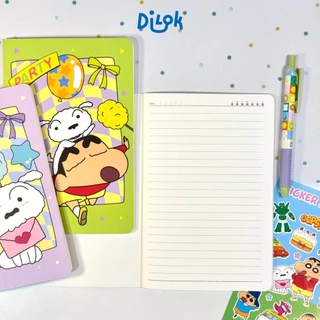 Crayon Shinchan Notebook สมุดโน้ตชินจัง A5/A6 สมุดมีเส้น กระดาษ 75 แกรม