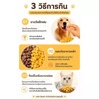 [ZC] ไข่ป็อบ EGG YOLK ไข่แดงอัดเม็ด ขนมแฮมสเตอร์-ชูการ์-นกและสัตว์ฟันแทะอื่นๆ