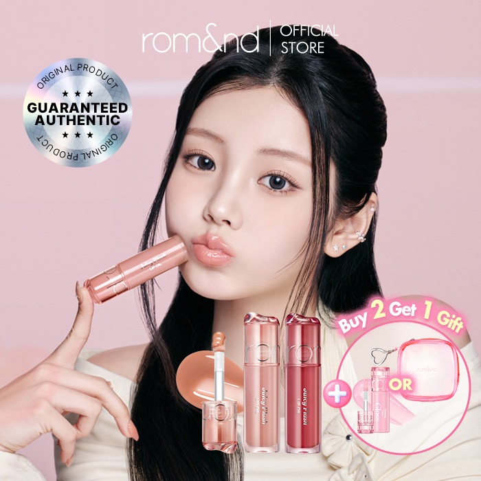 [rom&nd official] rom&nd JUICY FLASH LIP OIL 4.5g (9 colors) | Oil Glow, Flash Like Shine Lip Oil