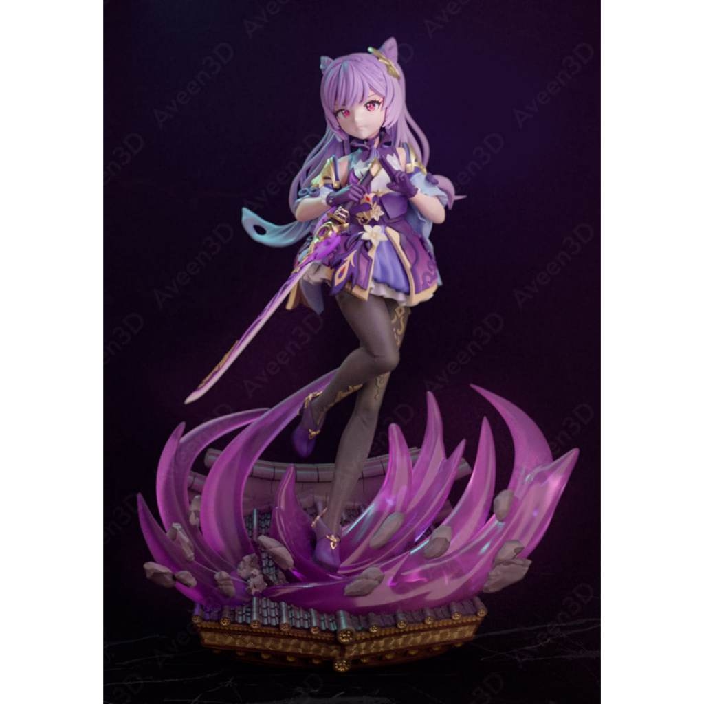 ⚡ Keqing — Driving Thunder (Genshin Impact Figure) Premium Resin Miniature ⚡