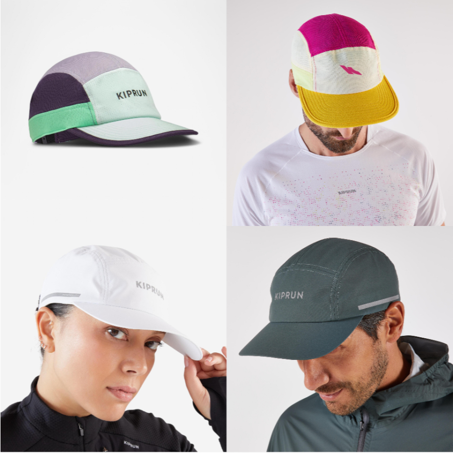 หมวก หมวกวิ่ง หมวกแก๊ป KIPRUN Unisex Running Cap KIPRUN 5 Panels