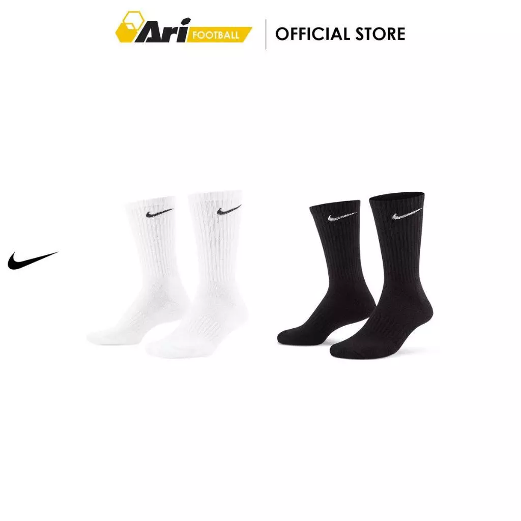 NIKE EVERYDAY CUSHIONED CREW 3 PAIRS - ถุงเท้า ไนกี้แพ็ค3