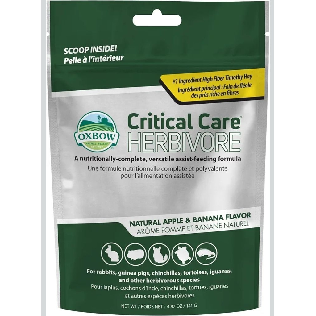 Oxbow Critical Care สินค้าพร้อมส่งสำหรับสัตว์กินพืชอาหารทดแทน/ฟื้นฟูสัตว์ป่วยสำหรับสัตว์กินพืช 141 กรัม ราคาถูกสุด