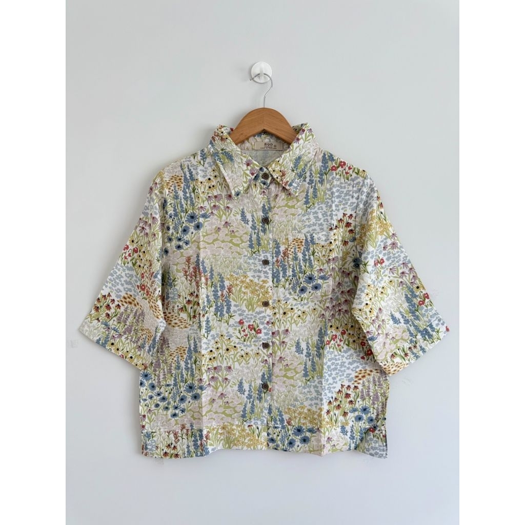 🌸🌸 เสื้อผ้าวัยกลางคน : เสื้อคอปก  | ผ้าใหม่ ผ้าทวิลใยไผ่สังเคราะห์