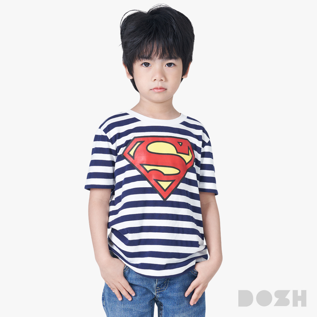 DOSH BOY'S T-SHIRTS SUPERMAN เสื้อยืดคอกลมเด็กชาย DSBT5132-NV (4-12)